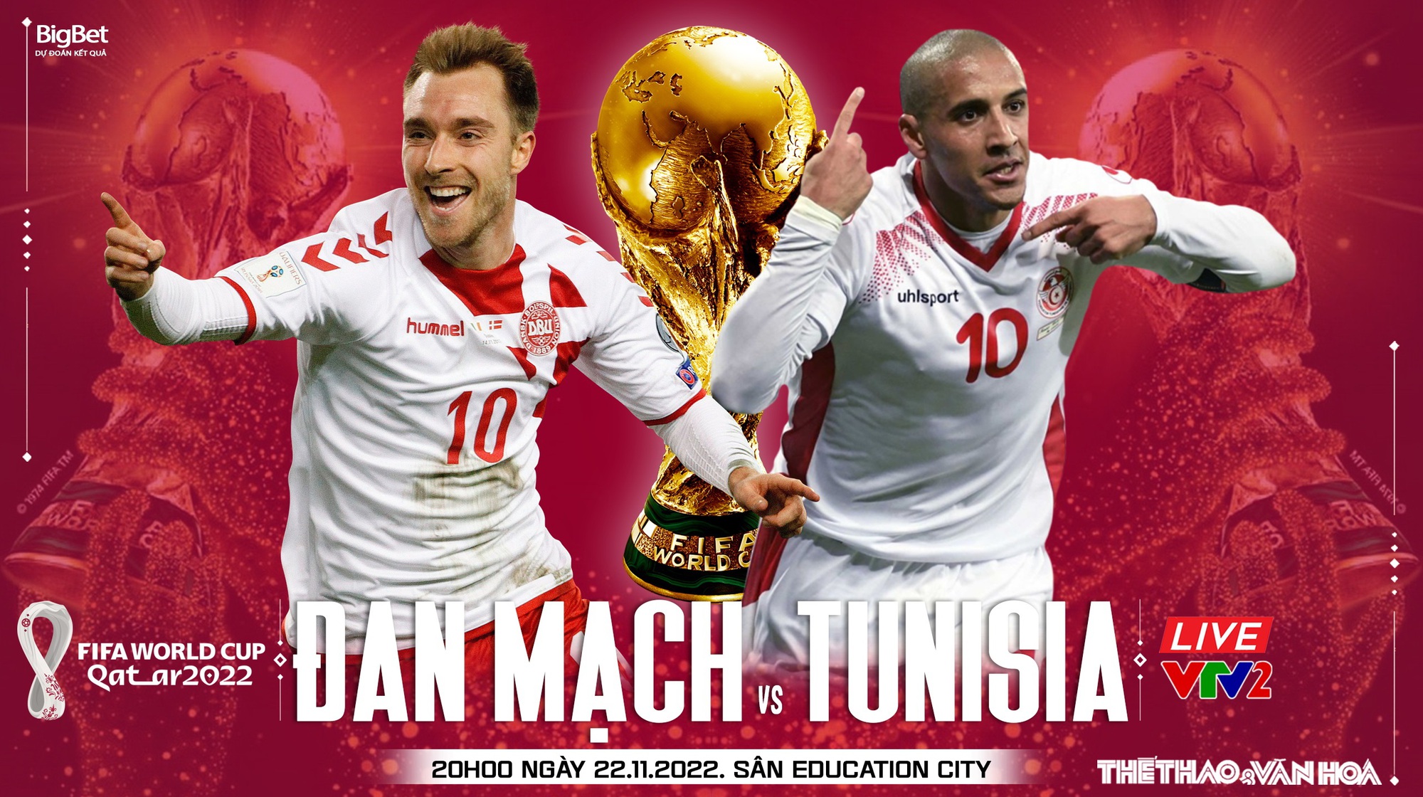 Soi Kèo Đan Mạch vs Tunisia, 20h00 Ngày 22/11: Tỷ Lệ & Dự Đoán