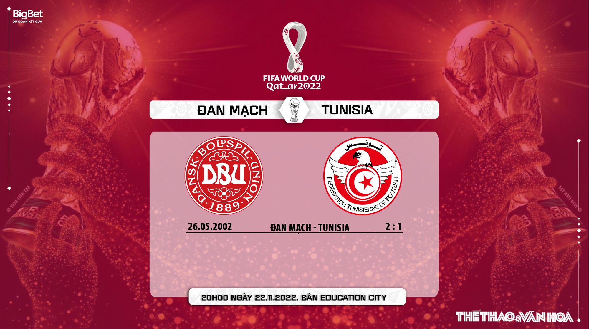 Soi Kèo Đan Mạch vs Tunisia, 20h00 Ngày 22/11: Tỷ Lệ & Dự Đoán