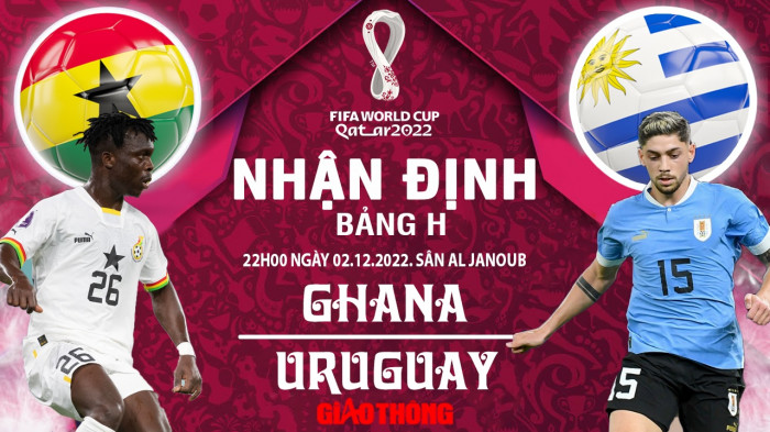 Kèo Uruguay vs Ghana: Dự đoán tỷ số và nhận định World Cup 2022