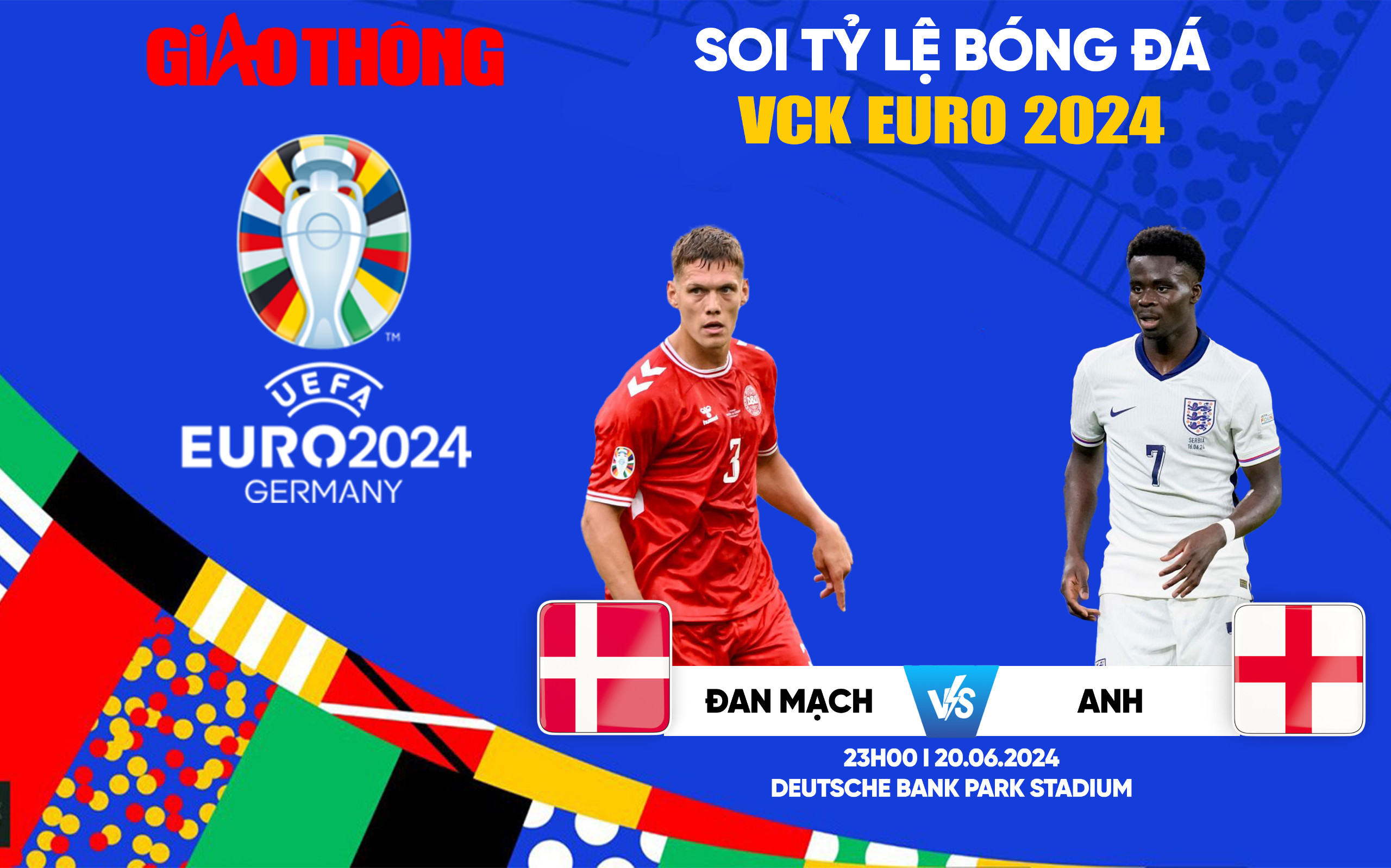 Kèo Anh vs Đan Mạch: Nhận định, tỷ lệ cược và dự đoán Euro 2024