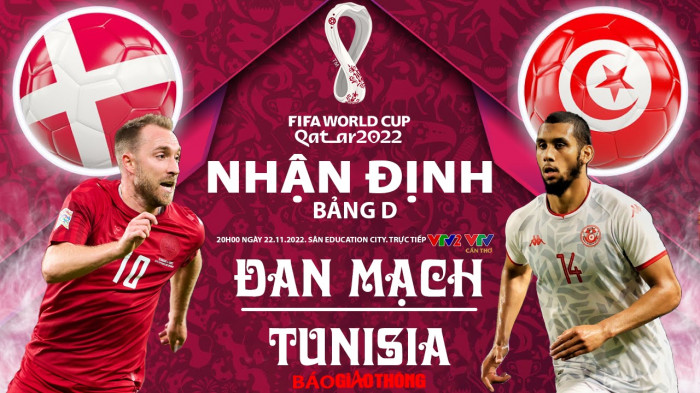 Trực tiếp Đan Mạch vs Tunisia: Cập nhật tỷ lệ và nhận định trận đấu
