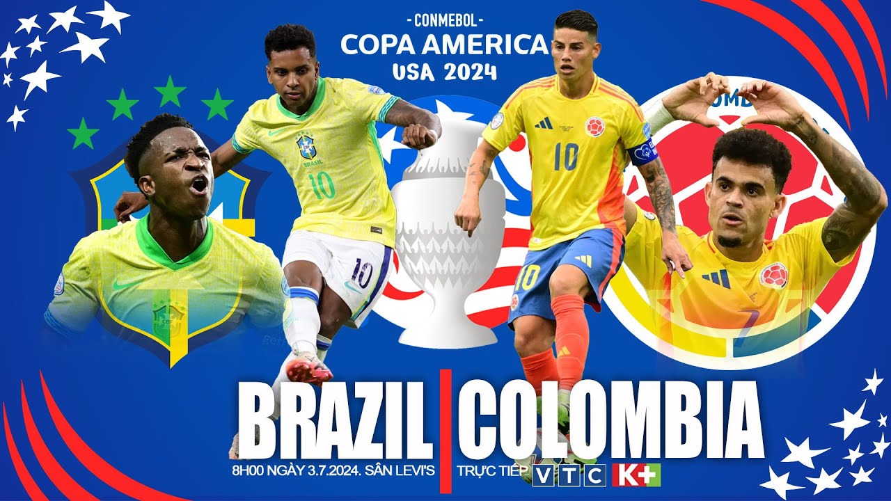 Trực Tiếp Brazil vs Colombia 03/07/2024: Kèo Bóng Đá và Dự Đoán