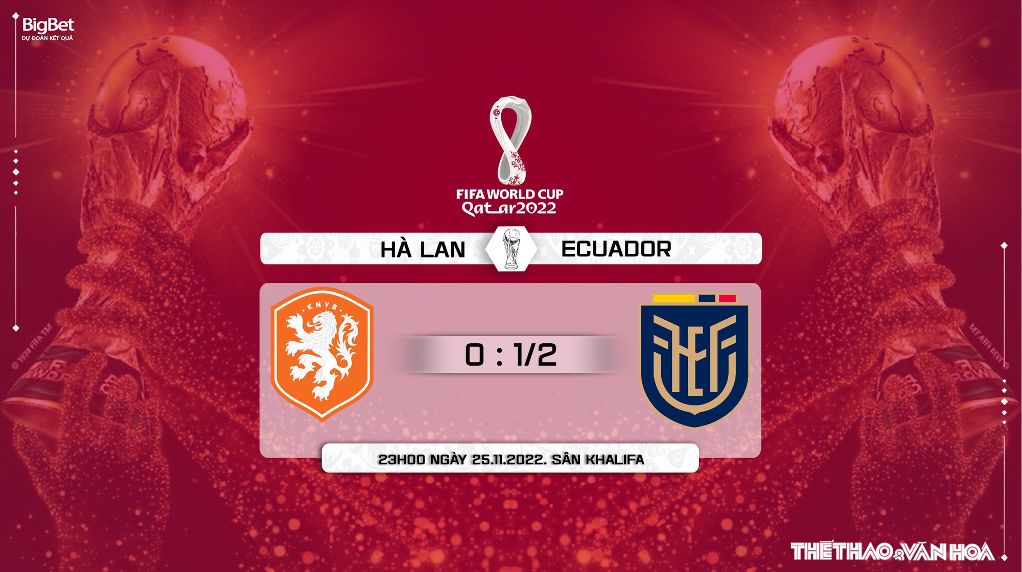Kèo Hà Lan vs Ecuador: Nhận định và tỷ lệ cược hôm nay
