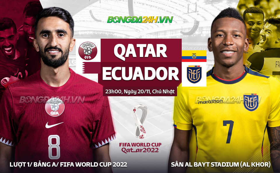 Kèo tỷ số Qatar vs Ecuador hôm nay 20/11: Xem trực tiếp kết quả bóng đá