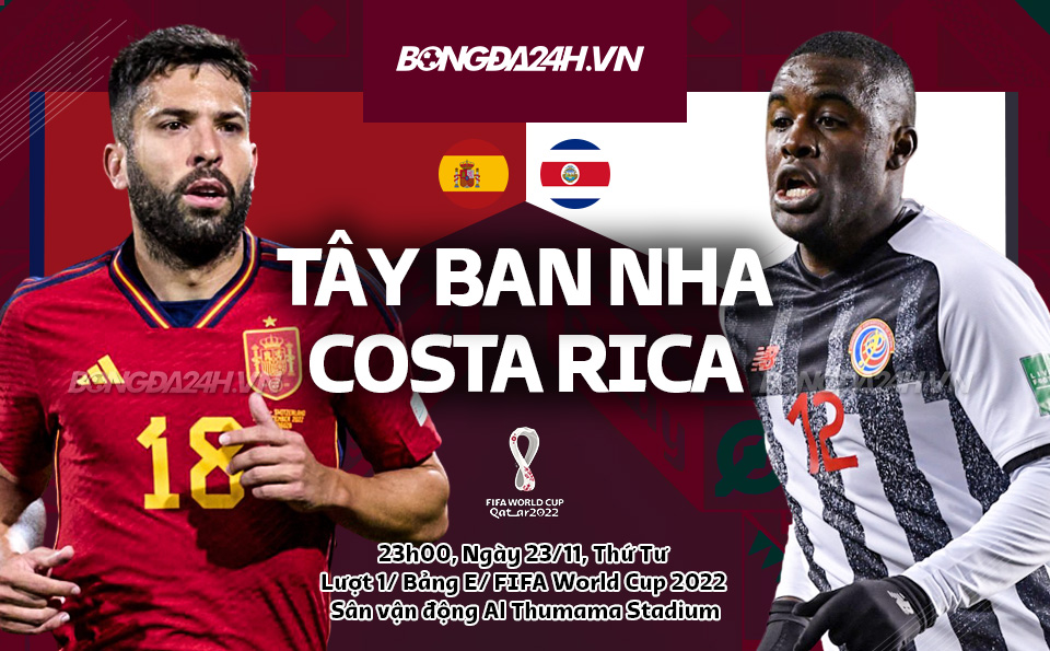 Kèo Tây Ban Nha vs Costa Rica hôm nay: Nhận định bóng đá, phân tích từ A-Z!
