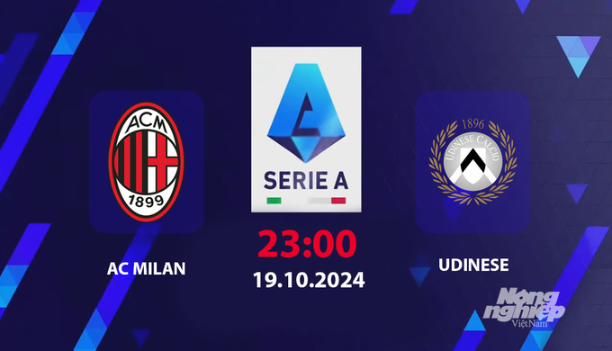 AC Milan vs Udinese: Cập nhật tin tức, đội hình, link xem trực tiếp.