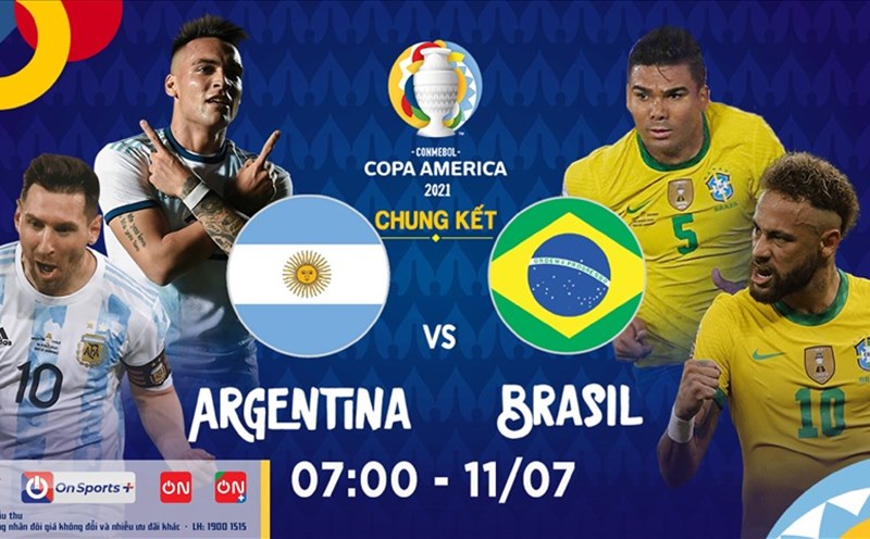 Argentina vs Brazil 2021 xem kênh nào trực tiếp bóng đá?