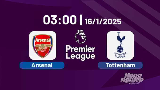 Arsenal vs Tottenham trực tiếp hôm nay mấy giờ? Xem ở đâu?