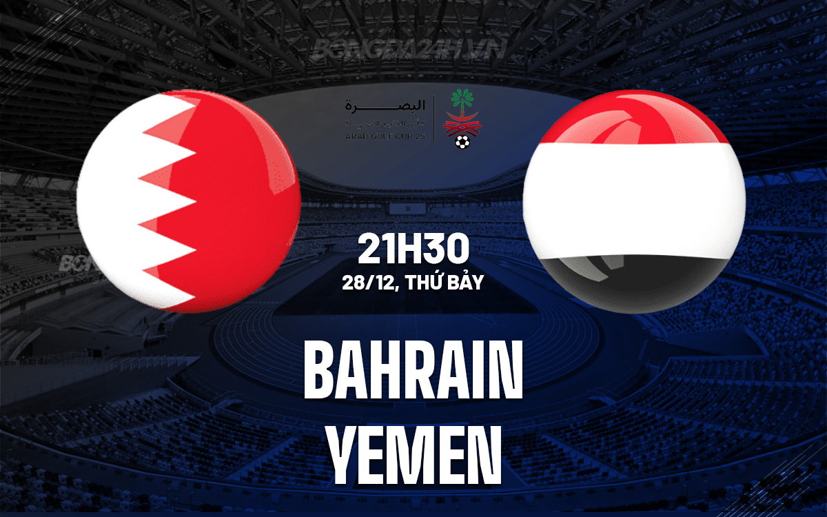 Tin tức mới nhất về Bahrain vs Yemen (cập nhật trước giờ bóng lăn)