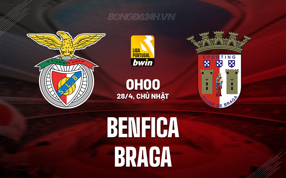 Benfica vs Braga: Tỷ số? Xem ngay.
