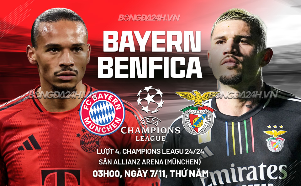 Bayern Munich vs Benfica xem ở đâu? Hướng dẫn xem trực tiếp dễ dàng.